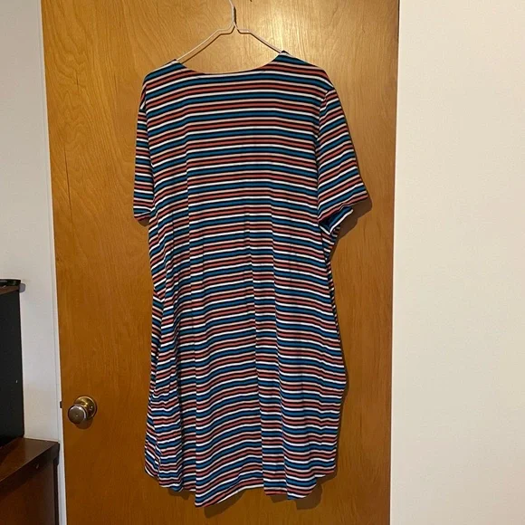 Terra & Sky Multicolor Striped Dress - Picture 2 of 3